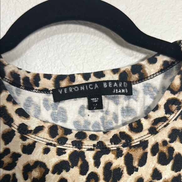 Veronica Beard Leopard Print Women's Top M - Picture 2 of 5